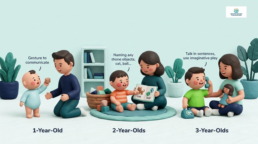 Milestone Perkembangan Bahasa dan Komunikasi Anak Usia 1 Hingga 3 Tahun Berdasarkan IDAI